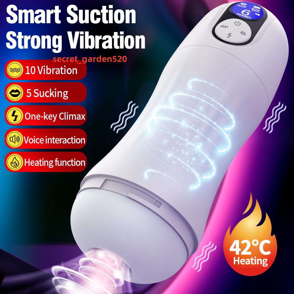 SacKnove Intelligent Heating Voice Led Display Male Masturbating Device Sex Toys Sucking Orgasm Electric Masturbation Cup