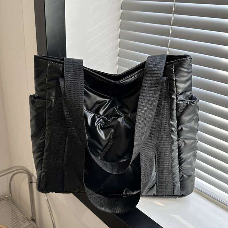 New Fashion Handbags Women Soft Quilted Space Cotton Shoulder Ladies Crossbody Bolso Mujer Couple Bag Tote Bags