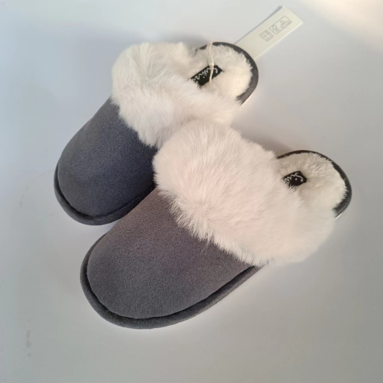Furry Shoes TPR Sole Couple Autumn Winter Warm Home Cotton Slippers ddmymarket
