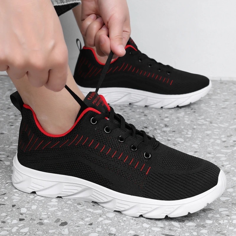 Men's Breathable Comfortable Running Shoes Lightweight Sport Sneakers Breathable Men's Athletic Shoes Featuring Comfy Cushioning and Versati