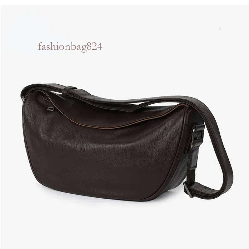 High Quality Genuine Leather Crossbody Handbag for Women, Large Capacity Shoulder Bag, Cowhide Retro Fashion Saddle Bag