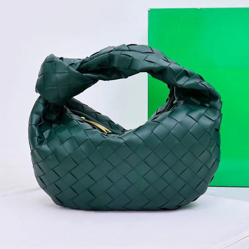 Luxury Handbag Shoulder Bag Designer Woven Bag High Quality Genuine Leather Cowhide Half Moon Bag with Gold Chain Hand Bag Womens Designer Luxury Handbags