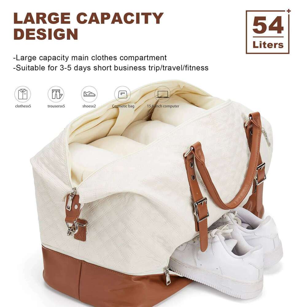 Weekender Bags Women, Large Overnight Weekend Duffel Bag, Waterproof Carry on Lage Bag for Travel Business Gym