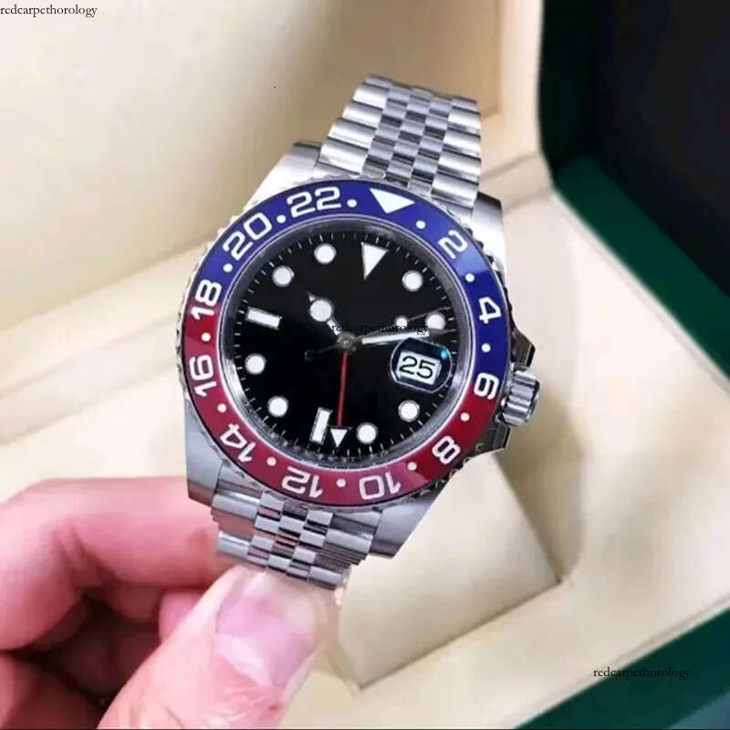 Bruces Waynes Model Real Adjustable Oneself Watches Ceramic Bezel Mens Mechanical Automatic Movement Watch Men Band Date Wristwatches R02