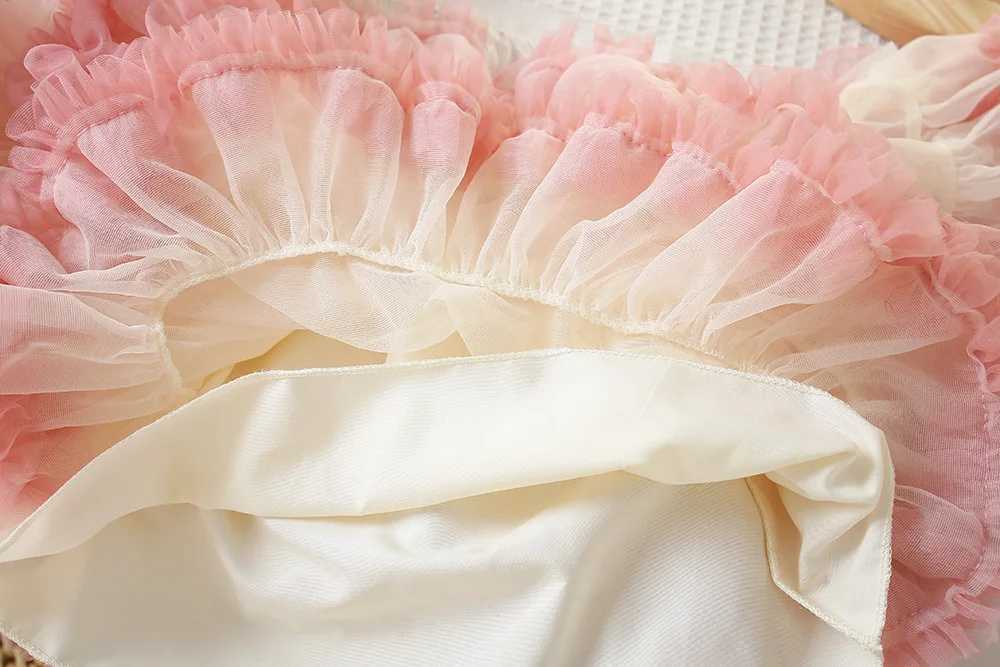 2025 New Kids Clothing Set 2 PCS Sweater Suit 3D Heart Knit Pullover And Tulle Skirt Girls Clothing Set L250926Y77I