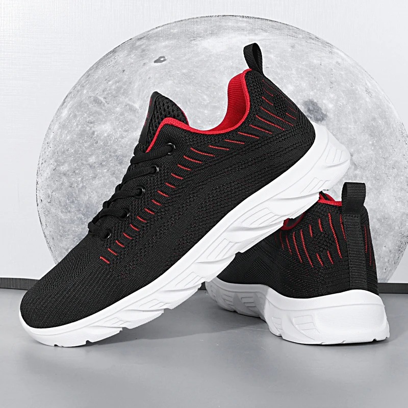 Men's Breathable Comfortable Running Shoes Lightweight Sport Sneakers Breathable Men's Athletic Shoes Featuring Comfy Cushioning and Versati
