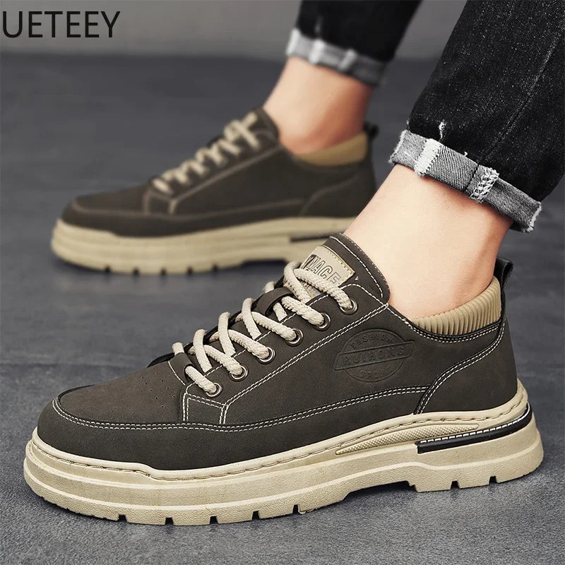 Trendsetting Mens Weatherproof Sneakers Perfect Everyday Outdoor Shoes Booties for Men Winter Boots Safety Shoe Man Trendy All-match