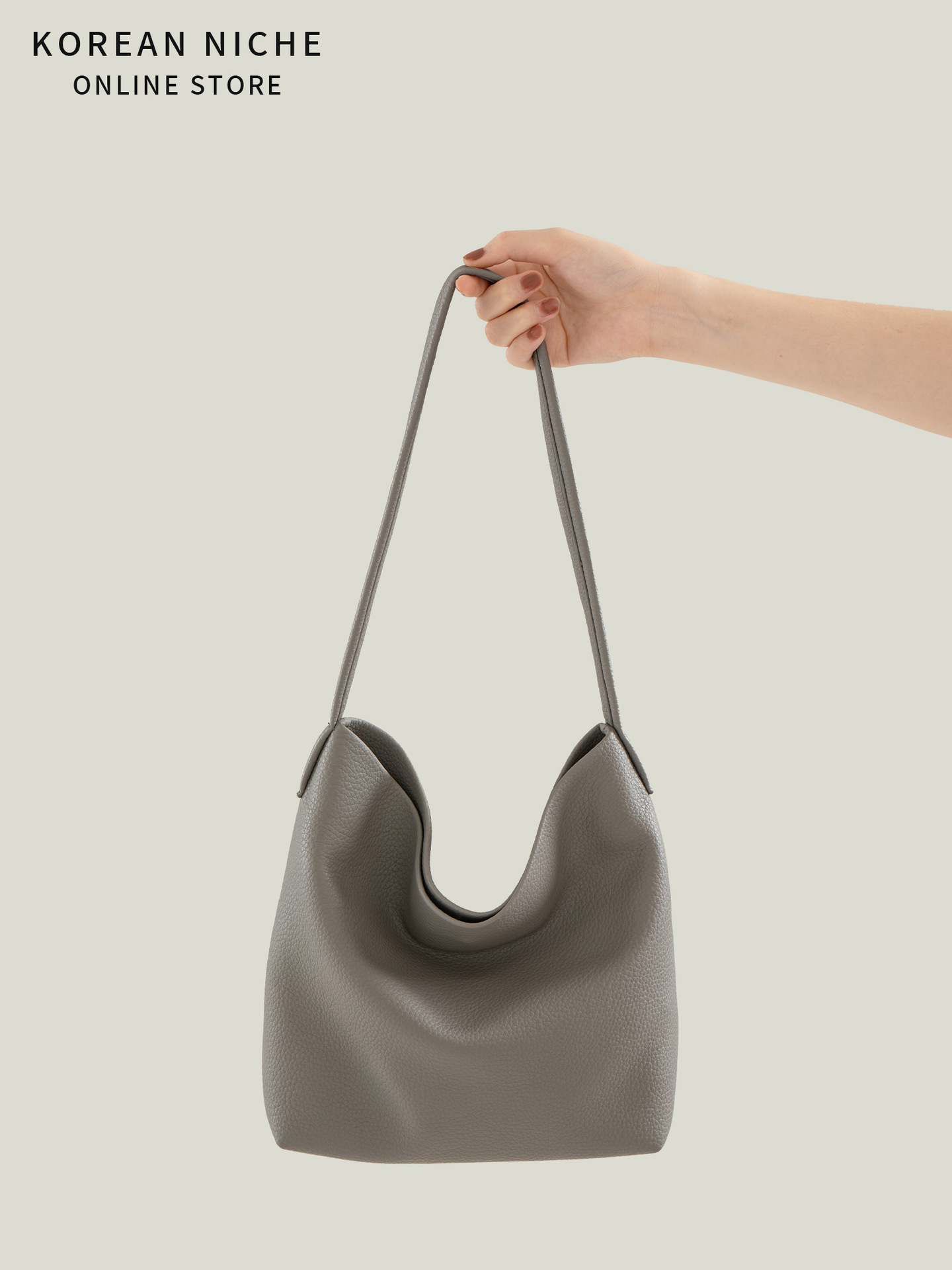 New Style Fashionable Versatile Large-Capacity Tote Bag For Women With Niche Design Soft Leather Material Korean Version Single-Shoulder Simple And Tr
