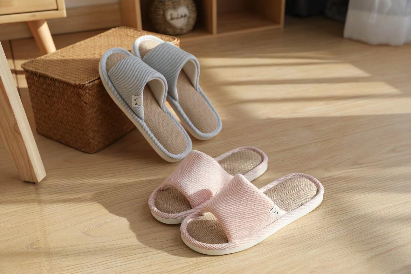 2023 Cationic Jute Spring Autumn Linen Slippers Japan and South Korea ddmymarket