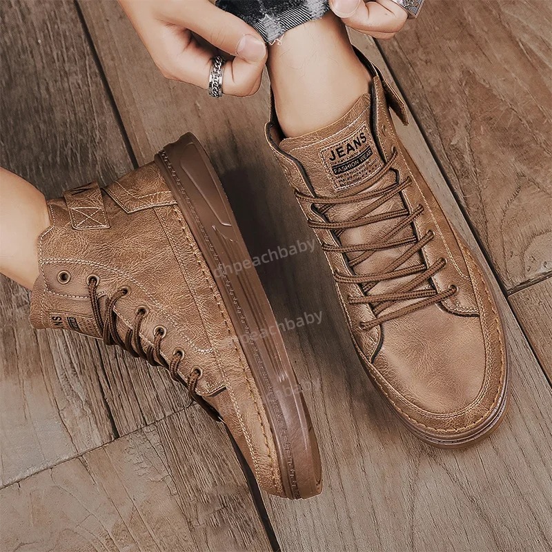 Comfortable Male Snowproof Ankle-Highs Featuring Premium Textured Suede Outer Shell