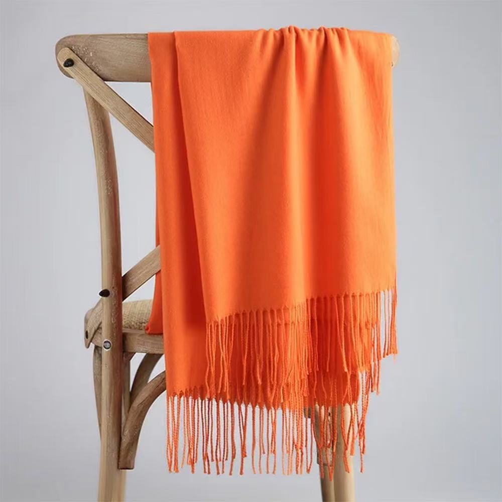 T1873 Winter Solid Color Cashmere Scarf/Wrap