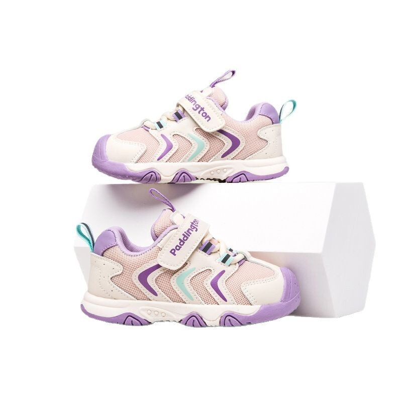 Spring new children's sports shoes suitable for toddlers and toddlers with Velcro, outdoor casual shoes, fashionable and trendy running shoes