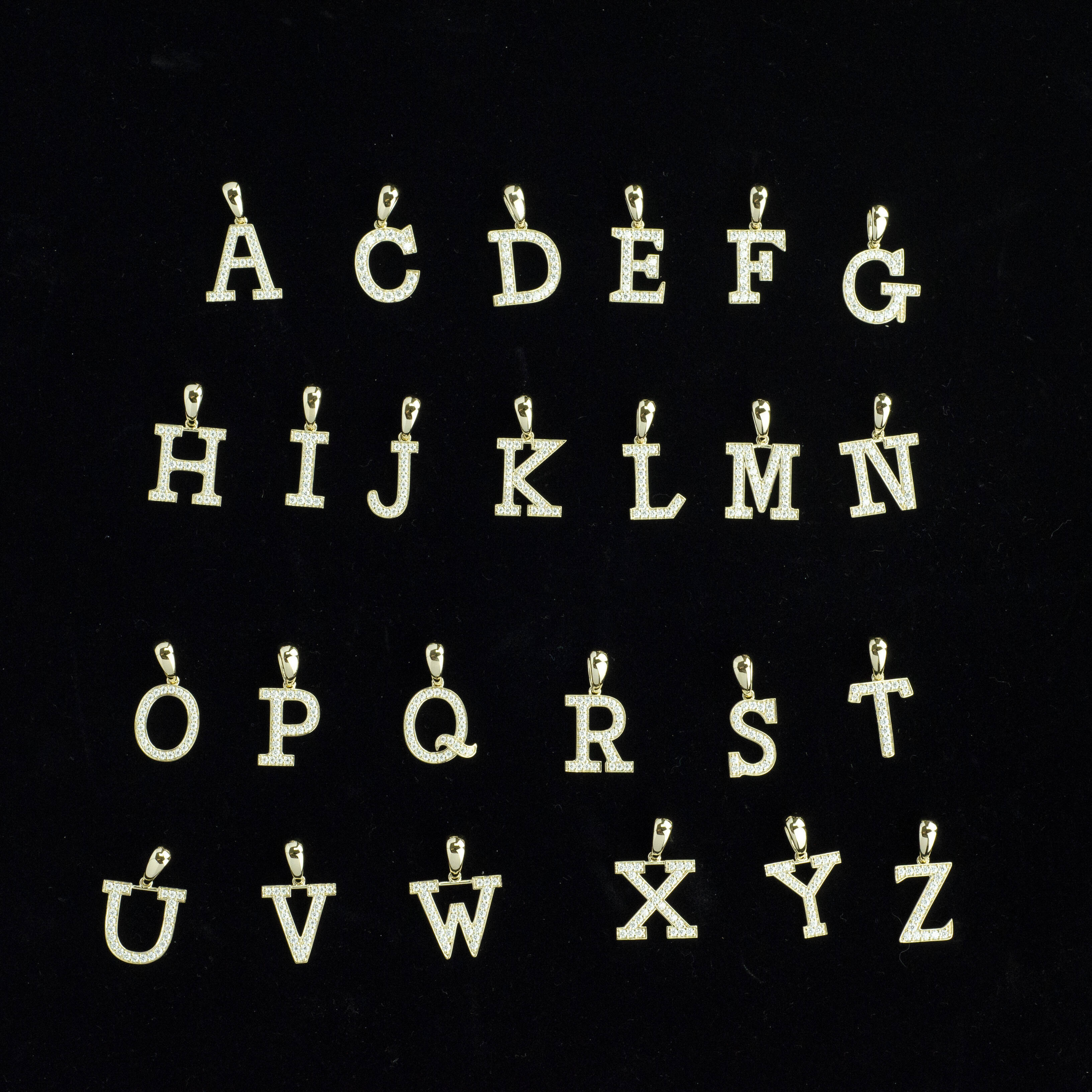 Custom Pass Diamond Tester Iced Out Vvs Moissanite Jewelry Hip Hop Single Letter Pendant Alphabet R Necklace Fine Jewelry