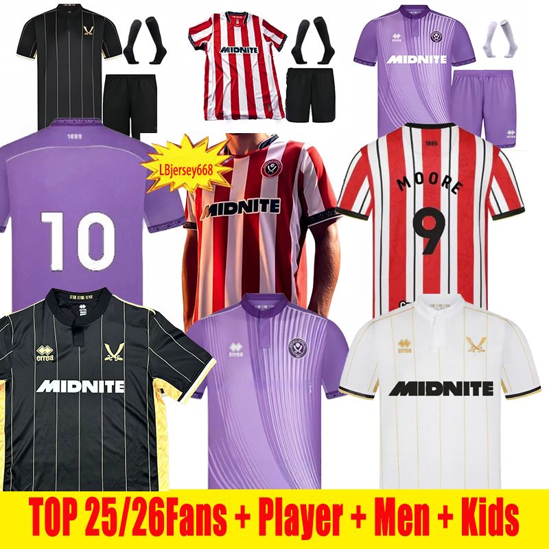 2025 2026 Sheffield Unitedfootball Kit25 26 Sheffield Uniteds Soccer Jerseys Men Kids Kit Uniforms Sheffield Football Shirts 2025 2026 Sheffield Football Jerseys