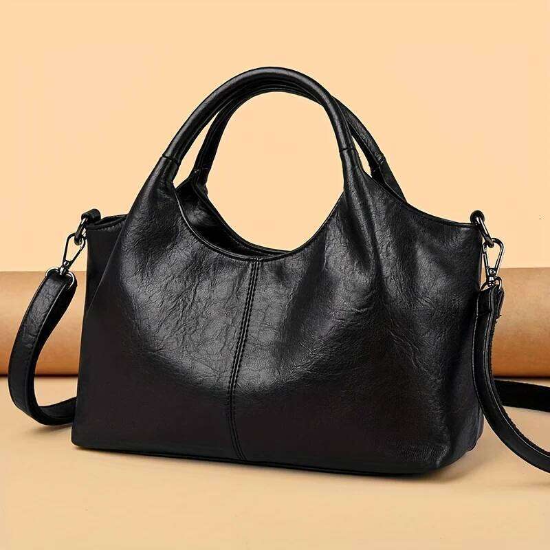 2025 trendy women's handbag, leisure cross-body for mothers, multi-functional shopping bag with zipper closure