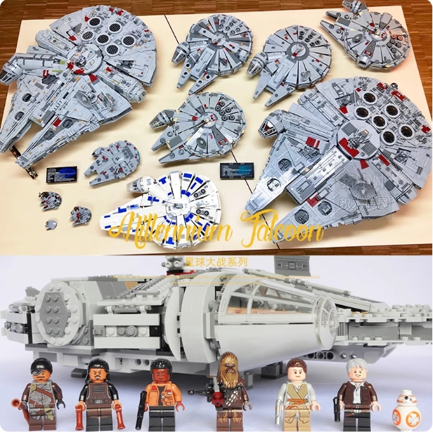 100% original 75192 Millennium Falcon set compatible with 7528 pcs building blocks 84cm assembly high difficulty large adult toy gift room decoration ornaments