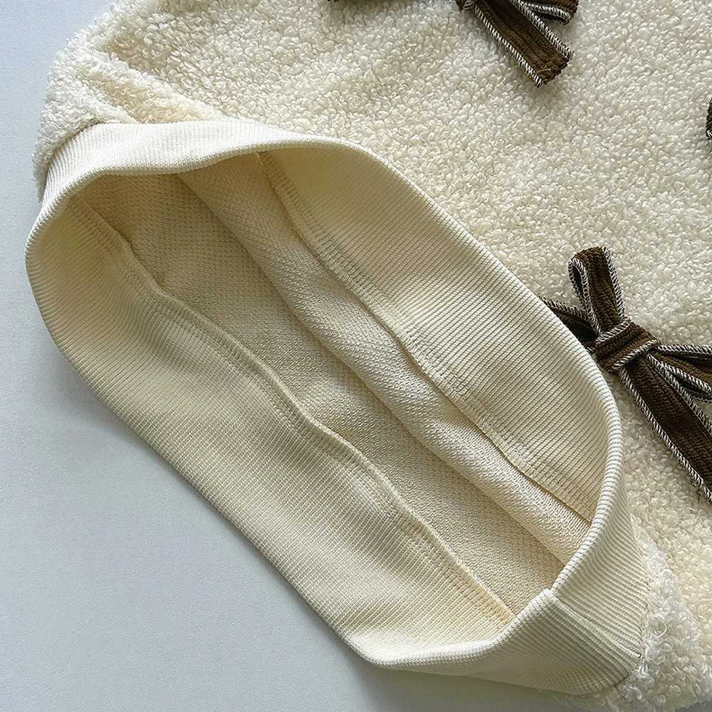 Girls Twopiece Set Spring Autumn Korean Version Plain Childrens Clothing Bow Decoration Long Sleeved TopSolid Color Pants L250926I2X8