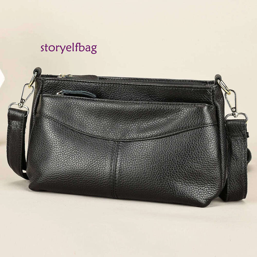 Genuine Leather Women's High Quality Women Crossbody Bag Trendy Designer Cowhide Female Shoulder Bags