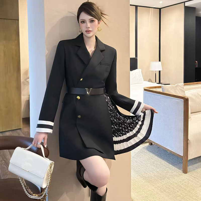 25ss designer's new women's jacket, high-quality letter medium long women's top, women's coat, Asian sizes s-L