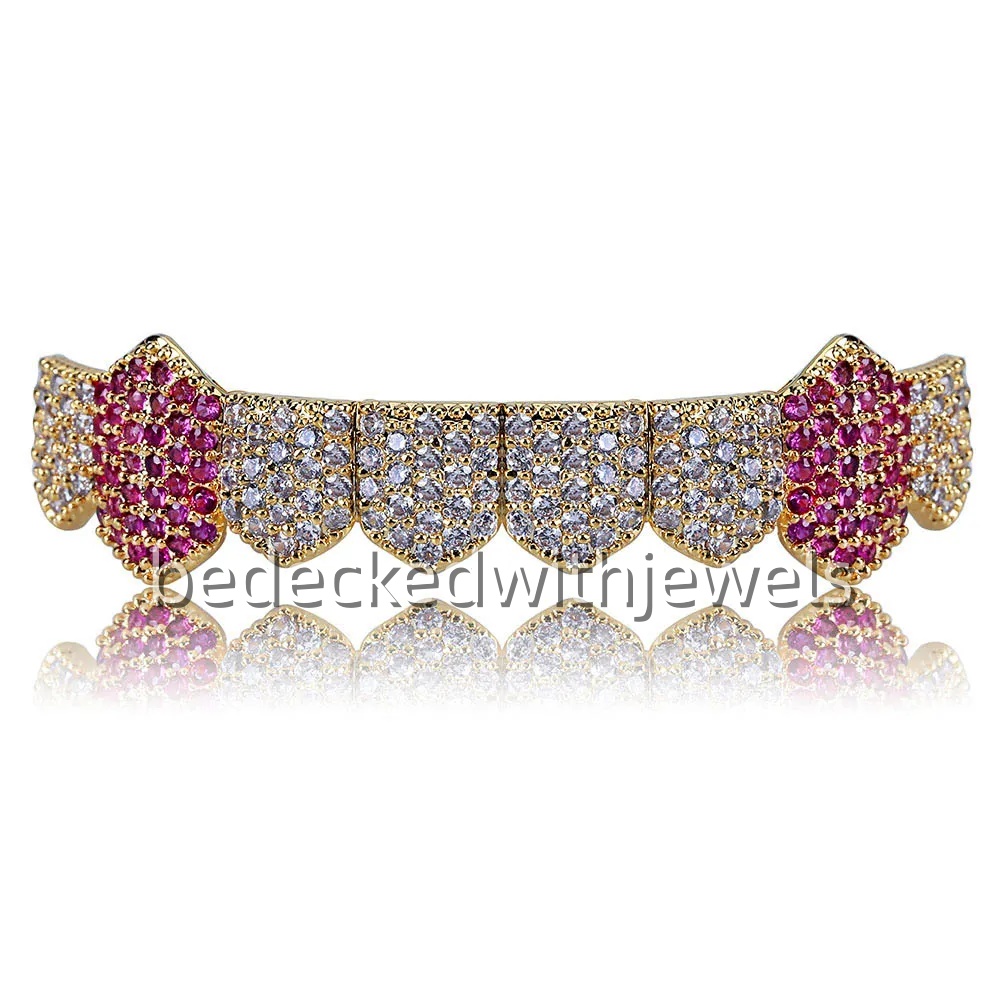 halloween golden iced out TOPBLING Custom Moissanite Grills - VVS Grade with Options for Gold & Silver Plate Finish | Men's Hip-Hop Jewelry 18K G