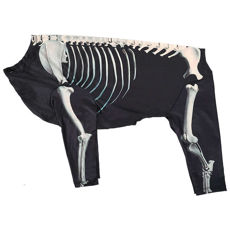 Halloween Costume Skull Transformation Outfit Comfortable Cool Large Dog Clothes Pet Supplies