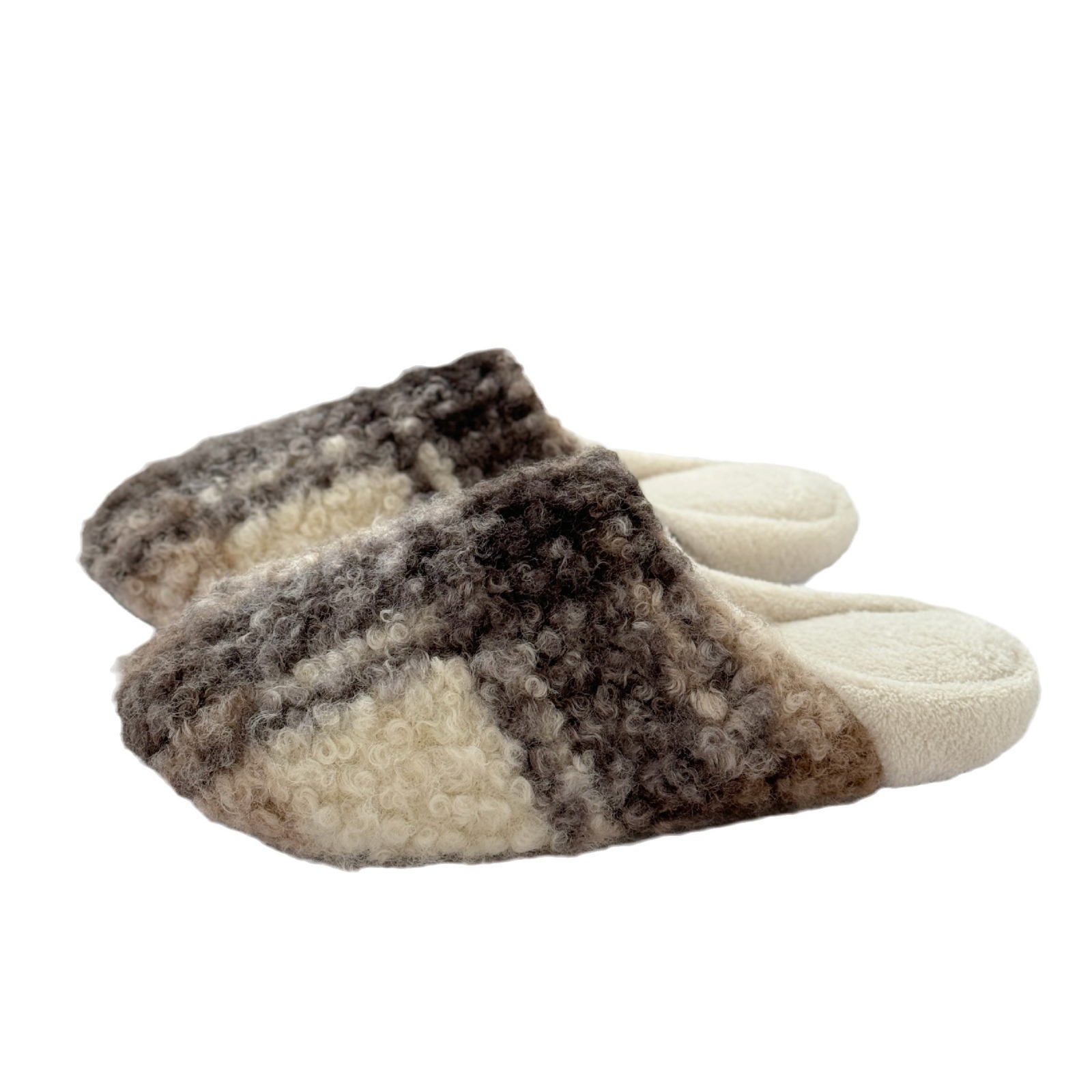 Plaid Men and Women Autumn Winter Thickened Warm Couples Indoor Home Non-Slip Memory Foam Slippers ddmymarket