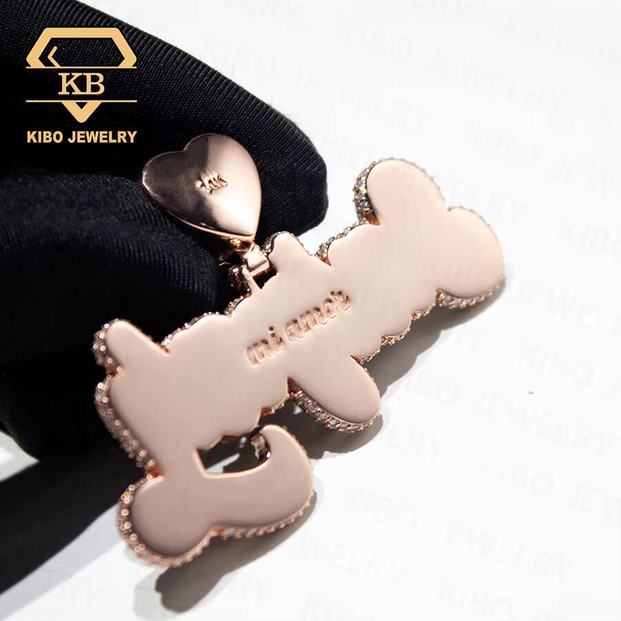 Customized Trend Letter Mossanite Pendant Iced Out Pendant VVS Moissanite Name Pendant 925 Silver Hip Hop Jewelry