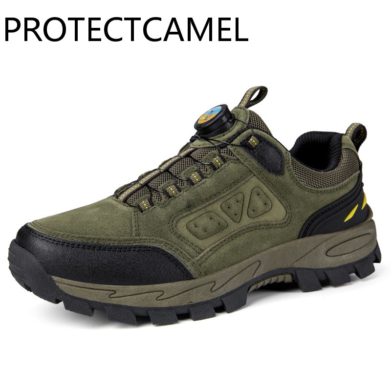 PROTECTECCAMEL New Designer Outdoor Sports Shoes Luxurious Anti Slip Travel Hiking Shoes Breathable Mesh Lightweight Wear-resistant Labor Protection S