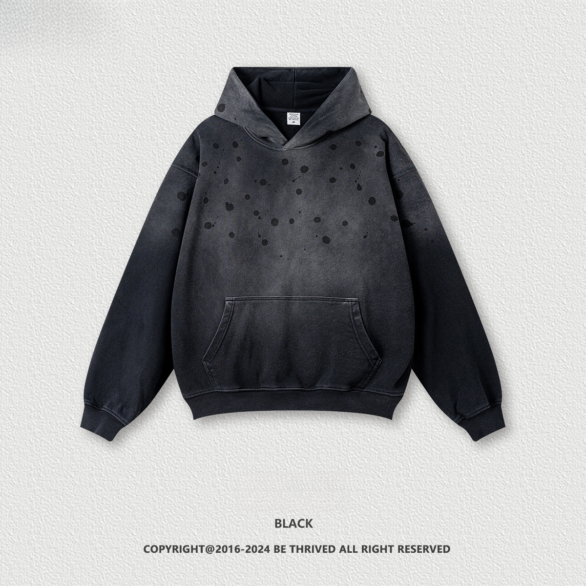 Designer Clothing Luxury Hoodie BE Men's Clothing 2025 Autumn Craft Hooded Sweatshirt Loose European Size Cross-border High Street Men's Ret