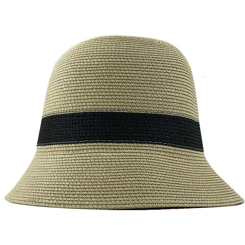 Summer Fashion women Straw Hat Lady Summer Sun Hat Visor cap Panama Style Bucket Cap Strawhat Beach Hat Outdoor girl cap 250919