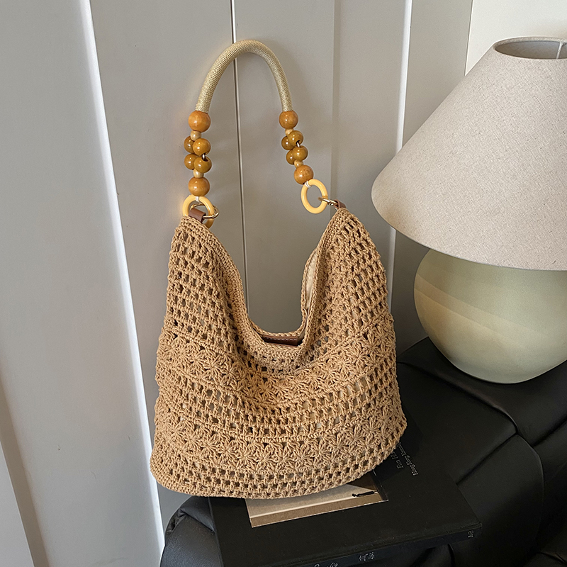 New elegant and casual women's large capacity shoulder bag, simple and fashionable shopping and commuting women's crossbody bag, student lig