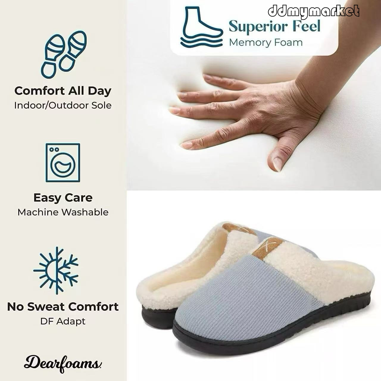 2021 Autumn Winter Flat Faux Fur One Size Shoes Skin Color Warm Home Cotton Slippers ddmymarket