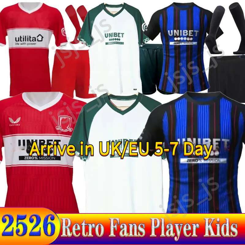 2025 2026 middlesbrough football shirt 25 26 Soccer Jerseys HACKNEY AZAZ FRY LATTE LATH DEN BERG JONES MCGREE football shirt FORSS CLARKE men kids umniform kit set