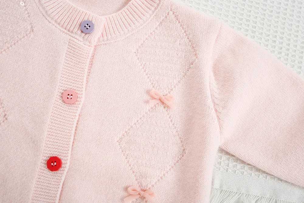 Girls Clothes Sets New Autumn Kids Baby Girl Cardigan Knitted Sweater Outerwear and Sequined Skirt 2pc Clothes Suit Girl Clothes L250926842G