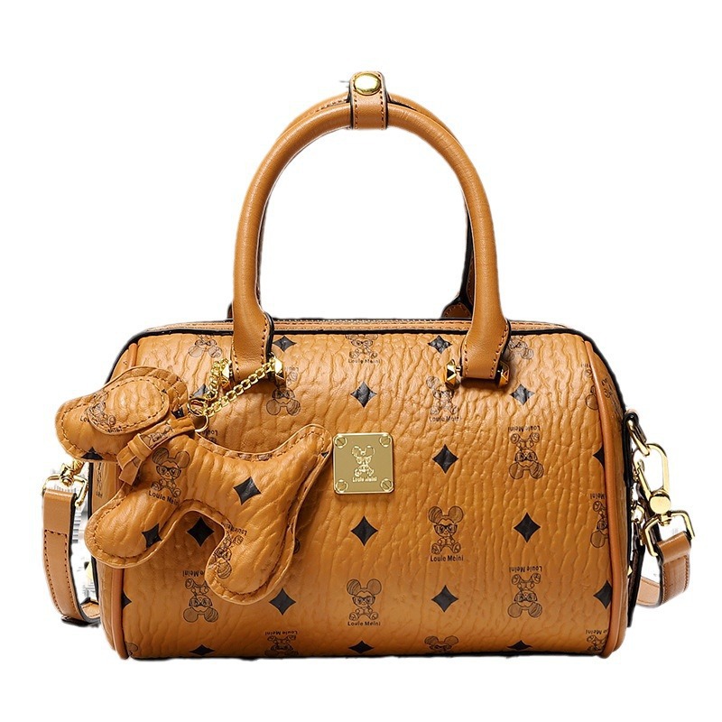 Designer bags light luxury women's bags 2025 new trendy fashion shoulder Boston bag oblique span handbag pillow bag