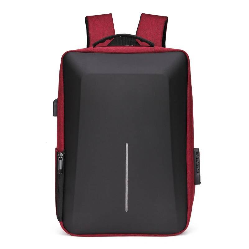 Men's Casual Hard Shell Anti-theft Backpack High Capacity Travel USB Charging Fasion Business Computer Bag For Male high-quality