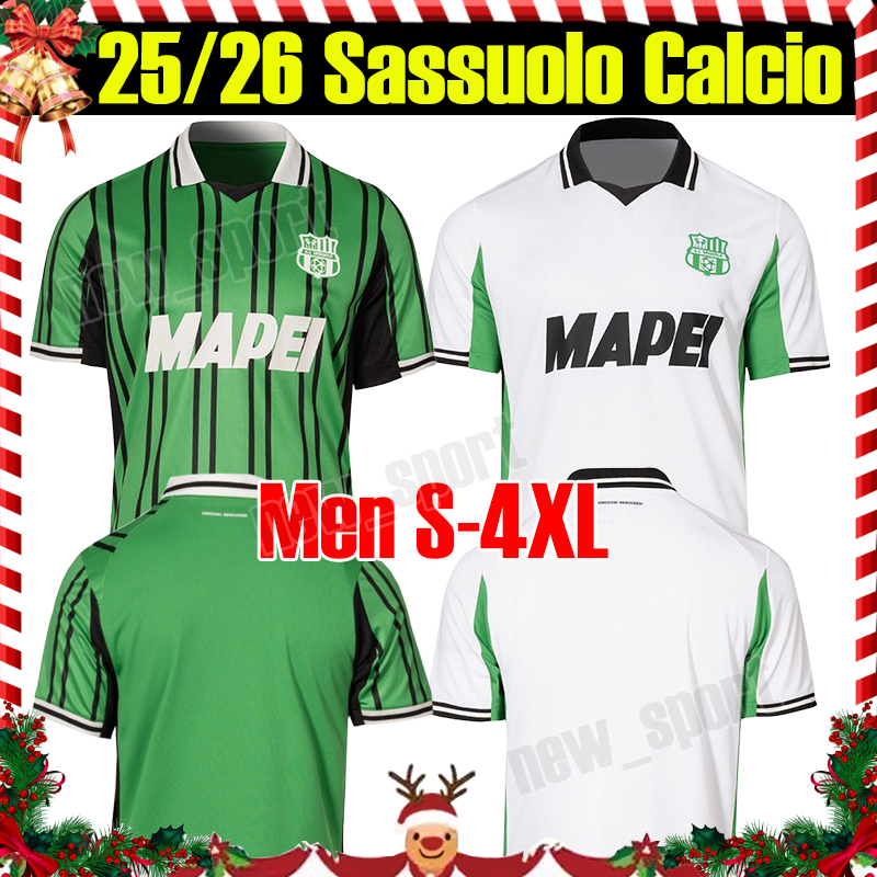 4XL 25/26 US Sassuolo Soccer Jerseys BERARDI DOIG LAURIENTE PINAMONTI FADERA PIERINI MORO VRANCKX SKJELLERUP BOLOCA 2025 2026 men kids kits football shirt