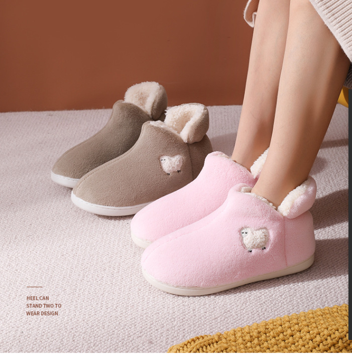 Autumn Winter Full-Coverage Postpartum Non-Slip Warm Home Wearable Shoes Cute Toy Cotton Slippers ddmymarket
