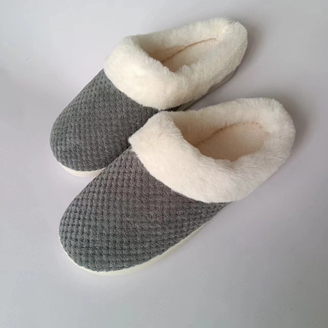 Pineapple Grid Cotton Slippers Size ddmymarket