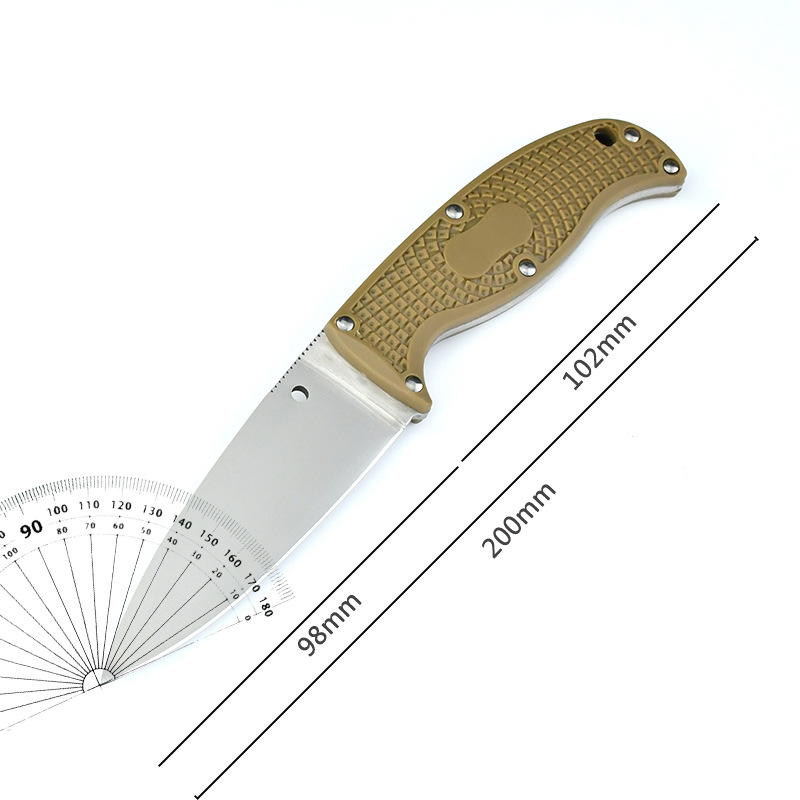 FB31 Outdoor Tactical Small Straight Knife With Scabbard K390 knife Blade Nylon fiberglass Handle Utility Portable Self Defense Survival Camping Hunti