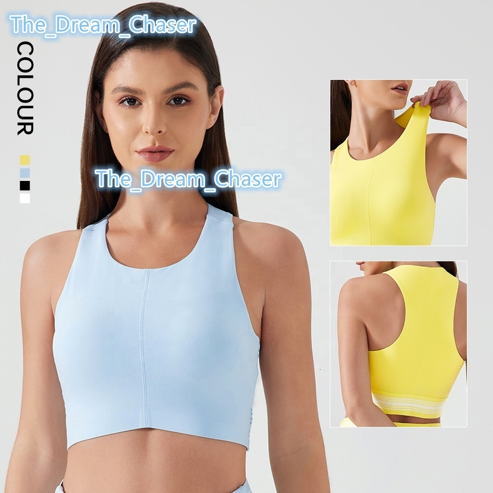 For SHINBENE Womens Breathable Sports Bra Padded Racerback Workout Bralette with Full Coverage Wireless Solid Yoga Top Plus