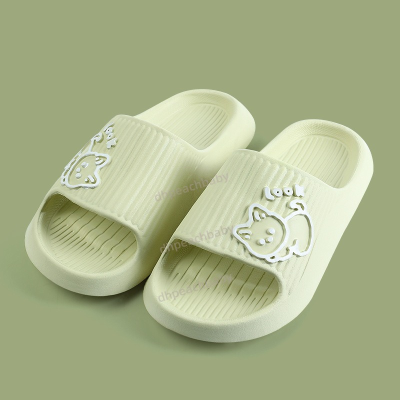 Eva Cartoon Patterned Bath Footwear Non-Slip Comfortable Household Slippers with Odor Control Cartoon Eva Bathroom Slippers Step Shit Feeling Slippers