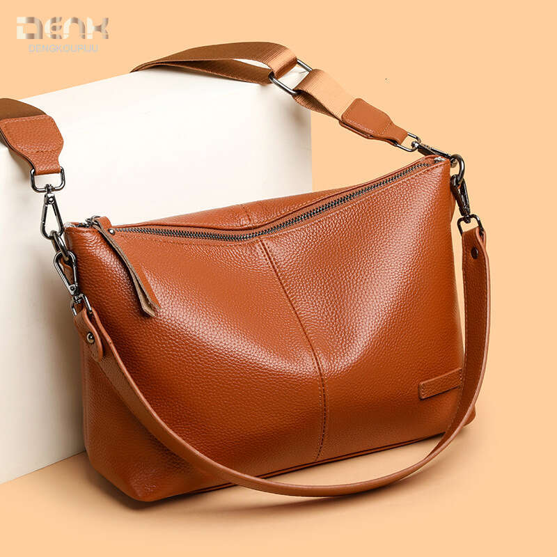 designer bag Luxury bag Genuine Leather Women's Capacity High-end Fashion Single Shoulder Crossbody Top Layer Cowhide Large Bag