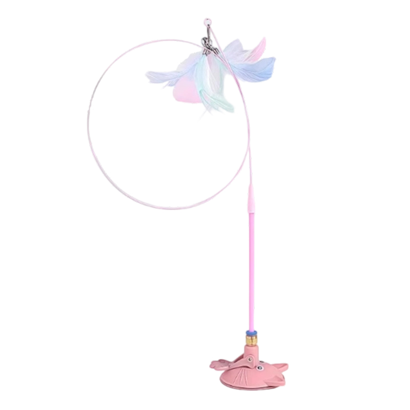 Cat toys cat teasing sticks, self entertaining and stress relieving tools with suction cups long poles pet kittens and a complete collection