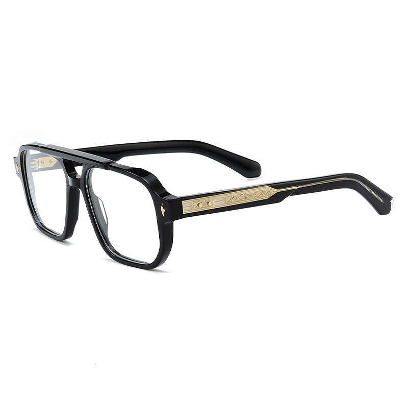 New Fashion Pilot Style Double Bridge Large Glasses for Men and Women High-end Trendy Optical Frame