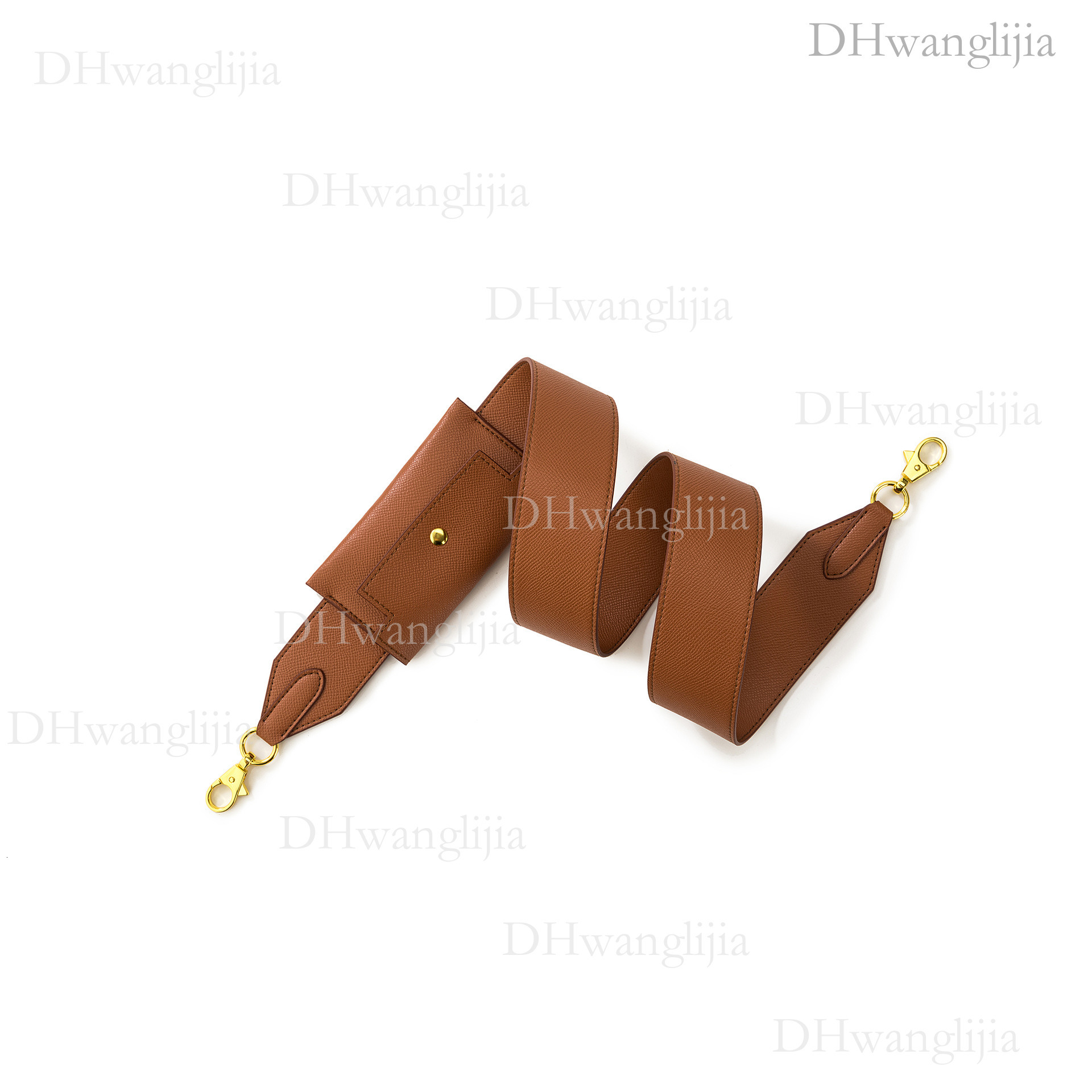 DH Luggage Accessories H Brand Kelly Bag Single Crossbody Wide Wind Solid Color Palm Print New Shoulder Strap