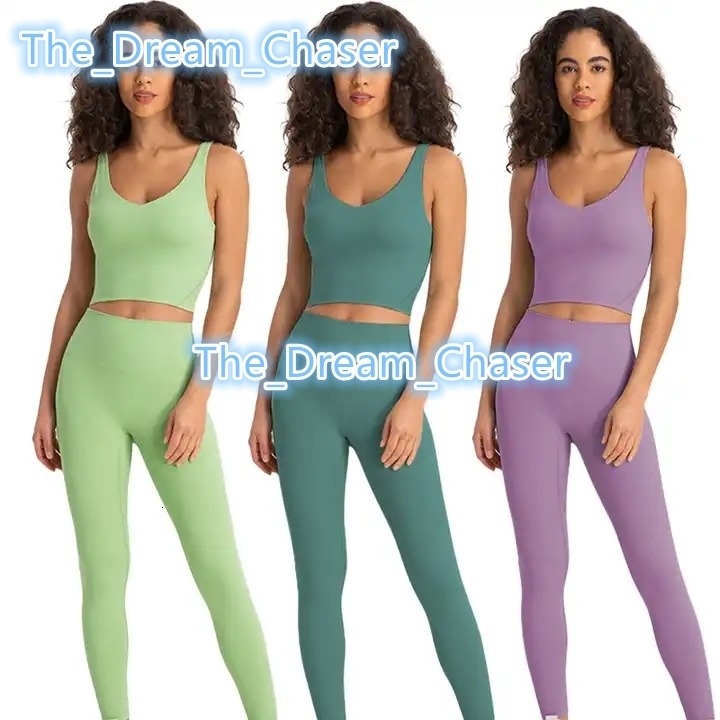 Plus Size Fitness Crop Top High Waist Yoga Pants Set No Front Line Fitness Sports Workout Active Wear Set Stretchy Gym Clothing