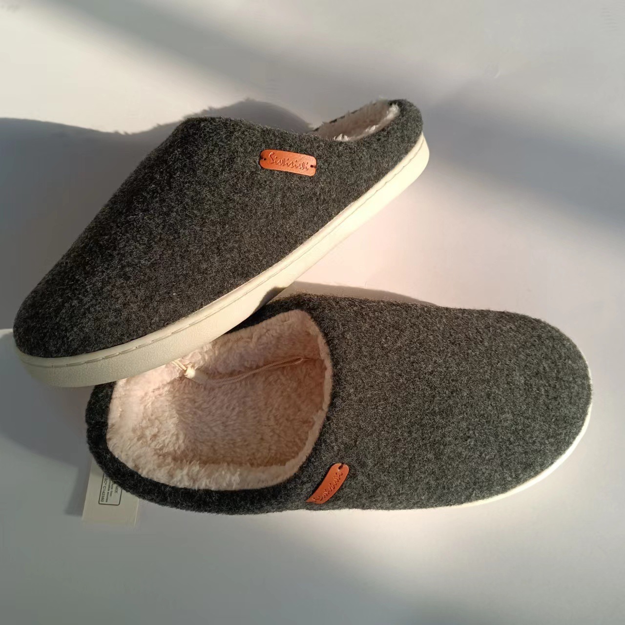 Felt Couple Style Anti-Collapse Strong Home Cotton Slippers ddmymarket