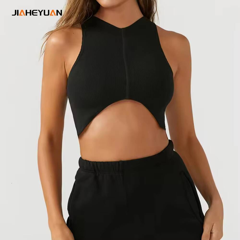 Wholesale High Quality Sexy Slim Fit Vest Crop Tops T Shirt for Women Custom Womens Ribbed Tank Top Shirt