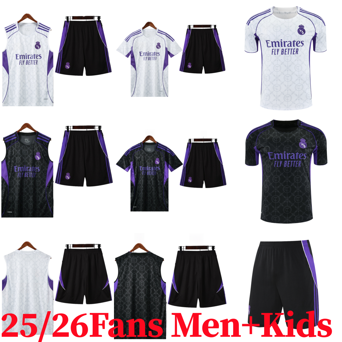 25 26 madrid Jersey training kit Soccer Jerseys camiseta MBAPPE BELLINGHAM VINI JR Valverde RODRYGO MODRIC fans 2025 2026 football shirt